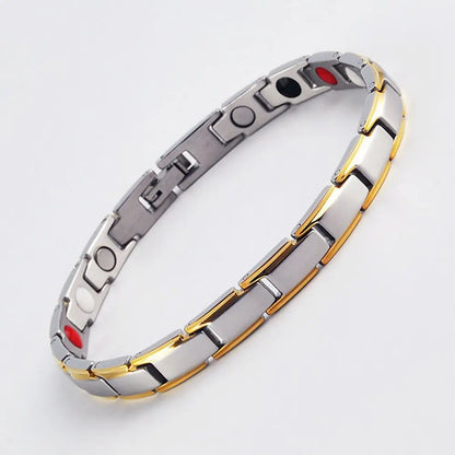 Women Men Sleep Aid Jewelry Treatment Health Care Hematite Detachable Bangle Magnetic Therapy Bracelet Energy Healing