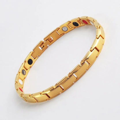Women Men Sleep Aid Jewelry Treatment Health Care Hematite Detachable Bangle Magnetic Therapy Bracelet Energy Healing